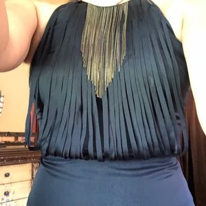 Catherine Malandrino navy blue blouse